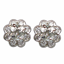 secondhand 8-cut diamond preowned drop earrings