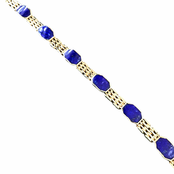 ruby & diamond line bracelet tennis style white gold secondhand preloved preowned
