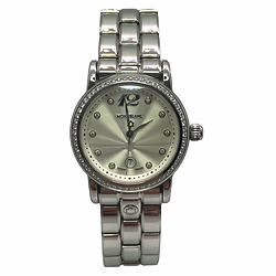 LADIES ROLEX DATEJUST PRE OWNED MOTHER OF PEARL DIAMOND DIAL BI METAL