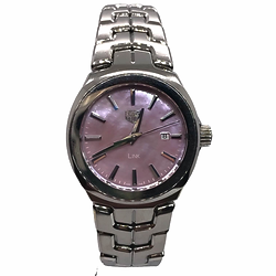 LADIES ROLEX DATEJUST PRE OWNED MOTHER OF PEARL DIAMOND DIAL BI METAL