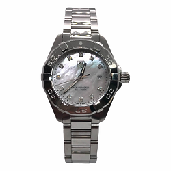 LADIES ROLEX DATEJUST PRE OWNED MOTHER OF PEARL DIAMOND DIAL BI METAL